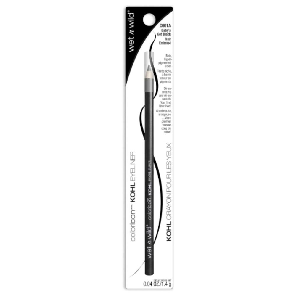 *3/15* NEW Wet N Wild Color Icon Kohl Liner Pencil Baby's Got Black C601A